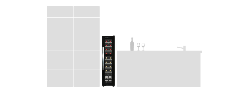 290mmのスリムボディ